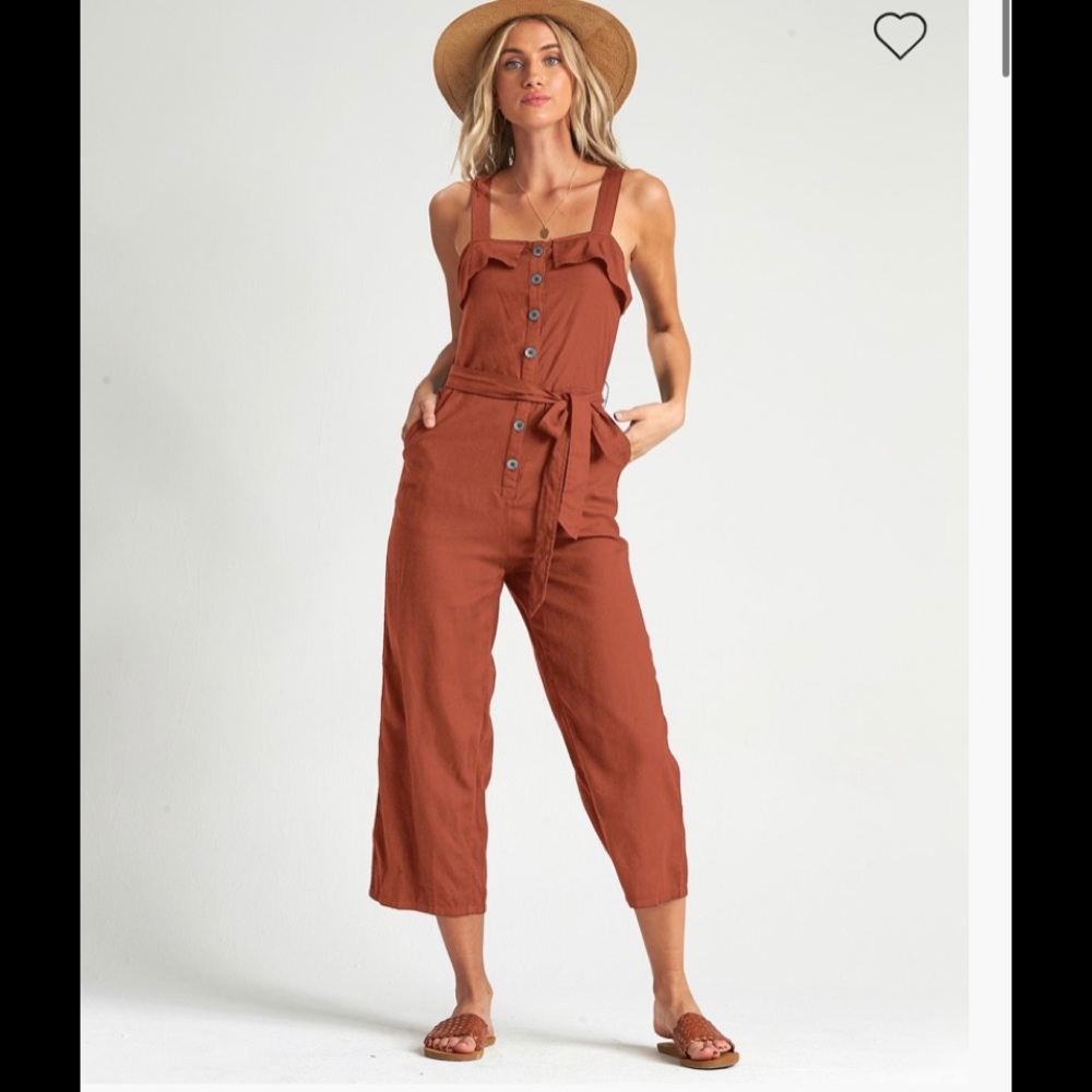 Billabong romper overall jumpsuit pant size medium